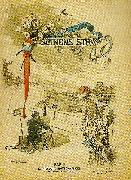 Carl Larsson titelbild till nodhjalpstidningen fran seinens strandl oil painting artist